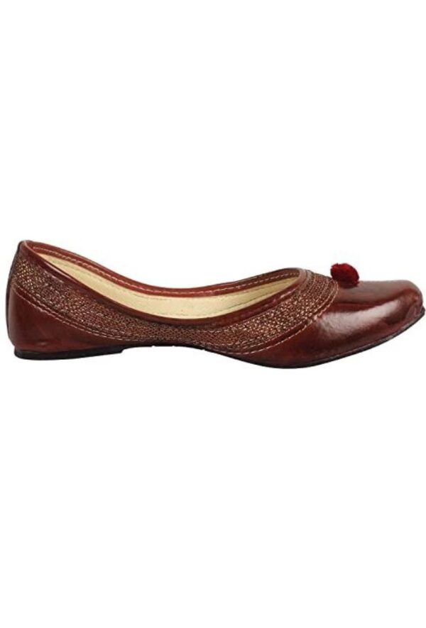 Eternal Brown Artisan Jutti - Image 2