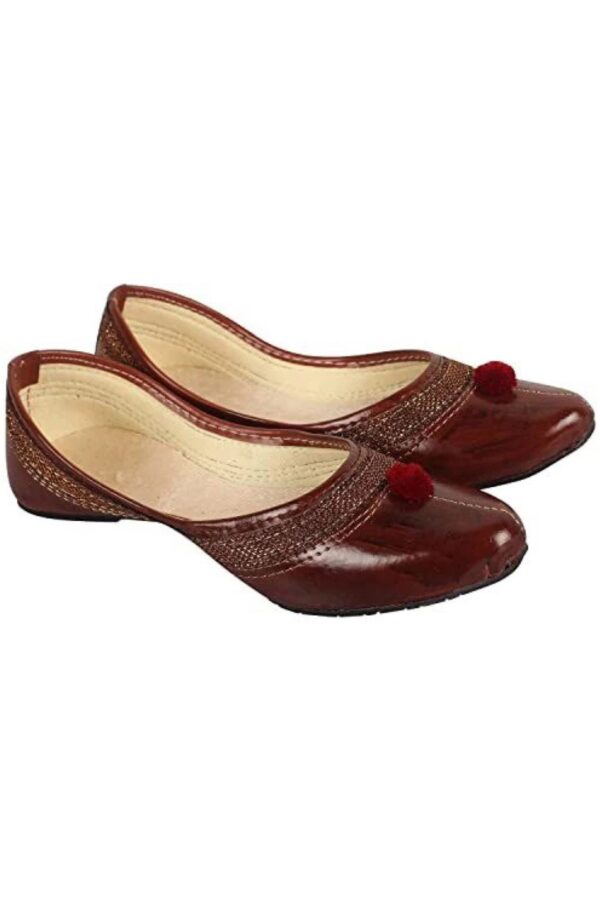 Eternal Brown Artisan Jutti - Image 5