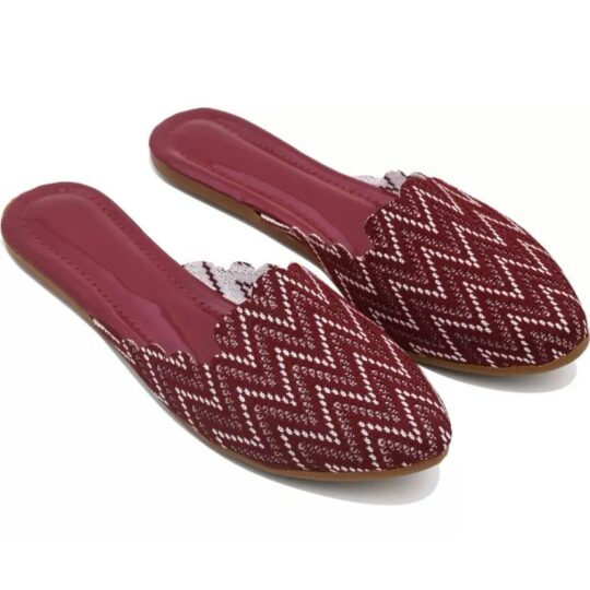 Sonia Collections Classic Maroon Heritage Handcrafted Jutti