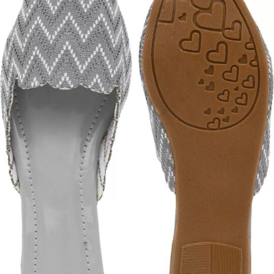 Sonia Collections Classic Grey Heritage Handcrafted Jutti