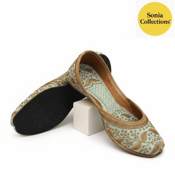 Women Green Artisan Heritage Jutti