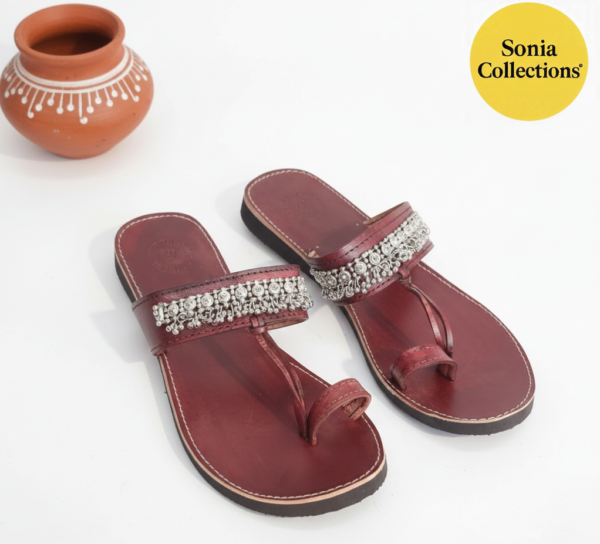 Women’s Handmade Brown Ethnic Chappal