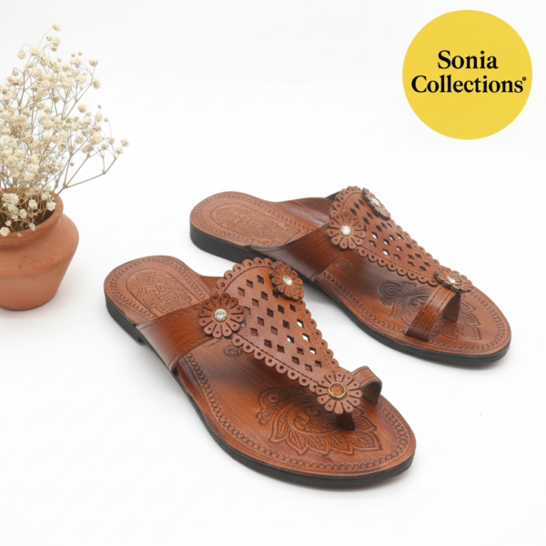 Royal Rajasthani Laser-Cut Toe-Ring Sandals