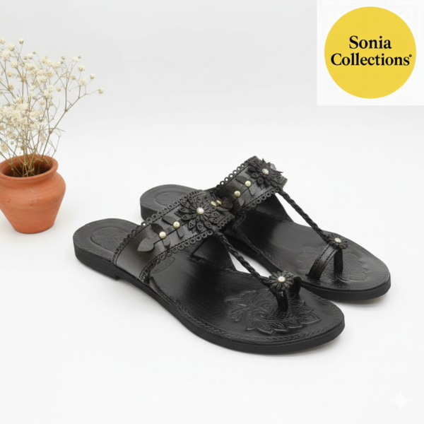 Women Brown Traditional Handmade Slides